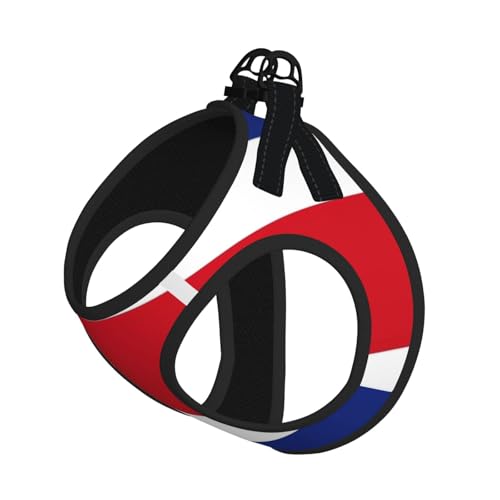 Hundegeschirr mit Costa-Rica-Flagge, verstellbar, für Welpen, Leinenclips, Haustiergeschirr, Trainingsweste von ERSDWRE