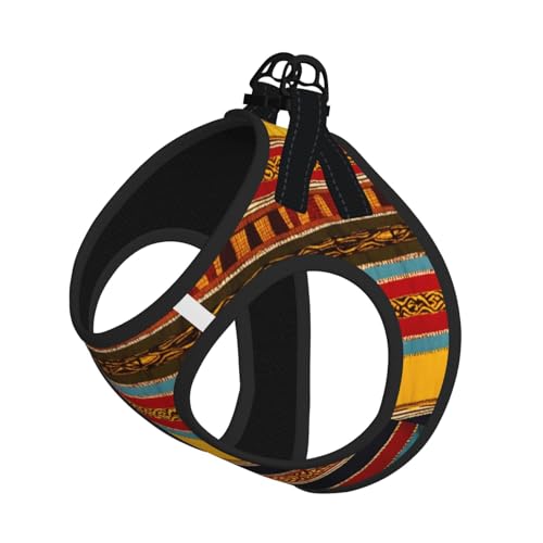 Hundegeschirr mit Indianer-Muster, verstellbar, für Spaziergänge, Welpen, Leinenclips, Haustiergeschirr, Trainingsweste von ERSDWRE