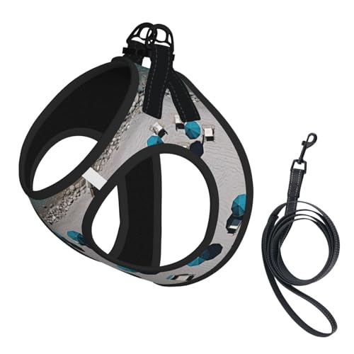 Hundegeschirr mit mediterranem Sommerdruck, verstellbar, für Welpen, Leinenclips, Haustiergeschirr, Trainingsweste Hundegeschirr mit mediterranem Sommerdruck, verstellbar, für Welpen, Leinenclips, Haustiergeschirr, Trainingsweste von ERSDWRE