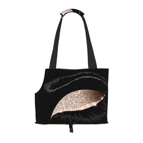 Tragetasche mit Wimpernmuster, für Katzen, Hunde, bequem, tragbar, faltbar, für Hunde Tragetasche mit Wimpernmuster, für Katzen, Hunde, bequem, tragbar, faltbar, für Hunde von ERSDWRE
