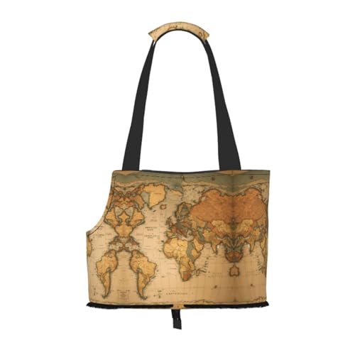 Weltkarte Haustier-Tragetasche, Handtasche, Katzen, Hunde, bequem, tragbar, faltbar, Haustiertasche Weltkarte Haustier-Tragetasche, Handtasche, Katzen, Hunde, bequem, tragbar, faltbar, Haustiertasche von ERSDWRE