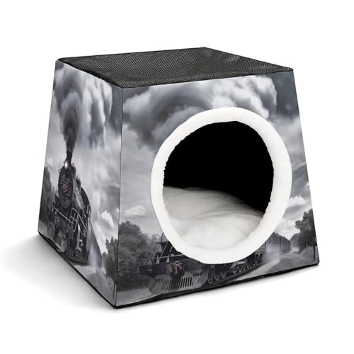 Dampfzug Wolken Haustierhütte Komfortables Nest für Haustiere Weltraumkapsel Warm Weich Indoor Pet Shelter Space Pet House für Indoor Katzen Kleine Hunde und Mittlere Tiere Dampfzug Wolken Haustierhütte Komfortables Nest für Haustiere Weltraumkapsel Warm Weich Indoor Pet Shelter Space Pet House für Indoor Katzen Kleine Hunde und Mittlere Tiere von ERSTSNCK