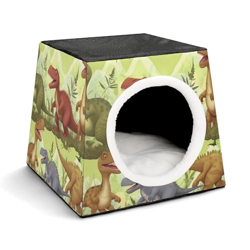 Dinosaurier-Haustierhütte, bequemes Nest für Haustiere, Weltraumkapsel, warm, weich, für den Innenbereich, für Katzen, kleine Hunde und mittelgroße Tiere Dinosaurier-Haustierhütte, bequemes Nest für Haustiere, Weltraumkapsel, warm, weich, für den Innenbereich, für Katzen, kleine Hunde und mittelgroße Tiere von ERSTSNCK