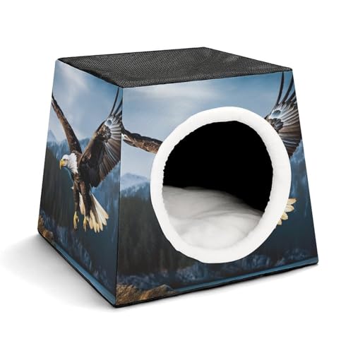 Eagle at Hunting Haustierhütte, bequemes Nest für Haustiere, Weltraumkapsel, warm, weich, für den Innenbereich, Haustierhaus für Innenkatzen, kleine Hunde und mittelgroße Tiere Eagle at Hunting Haustierhütte, bequemes Nest für Haustiere, Weltraumkapsel, warm, weich, für den Innenbereich, Haustierhaus für Innenkatzen, kleine Hunde und mittelgroße Tiere von ERSTSNCK