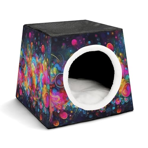 Helles, schönes, buntes Haustierhütte, bequemes Nest für Haustiere, Weltraumkapsel, warm, weich, für den Innenbereich, für Katzen, kleine Hunde und mittelgroße Tiere Helles, schönes, buntes Haustierhütte, bequemes Nest für Haustiere, Weltraumkapsel, warm, weich, für den Innenbereich, für Katzen, kleine Hunde und mittelgroße Tiere von ERSTSNCK