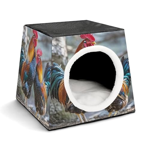 Huhn unter dem Baum Haustierhütte, bequemes Nest für Haustiere, Weltraumkapsel, warm, weich, für den Innenbereich, Haustierhaus für Innenkatzen, kleine Hunde und mittelgroße Tiere von ERSTSNCK