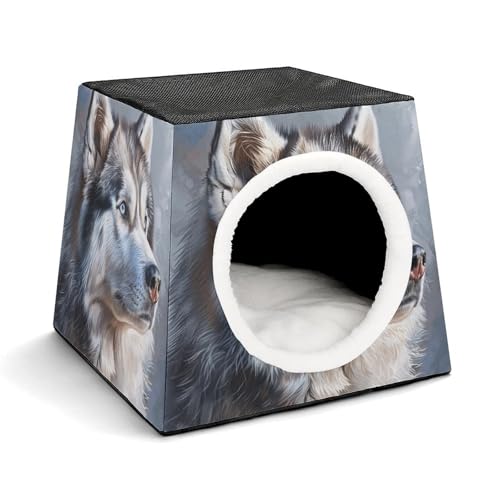Hunde-Portrait-Muster, Haustierhütte, bequemes Nest für Haustiere, Weltraumkapsel, warm, weich, für den Innenbereich, Haustierhaus, für Innenkatzen, kleine Hunde und mittelgroße Tiere Hunde-Portrait-Muster, Haustierhütte, bequemes Nest für Haustiere, Weltraumkapsel, warm, weich, für den Innenbereich, Haustierhaus, für Innenkatzen, kleine Hunde und mittelgroße Tiere von ERSTSNCK