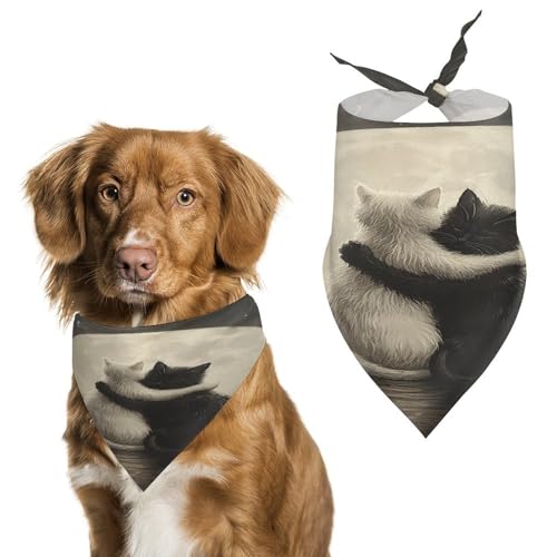 Hundehalstücher für Katzen, weich, Baumwolle, waschbar, für den täglichen Sommer, langlebig, dreieckig, wendbar, geeignet für kleine, mittelgroße und große Hunde und Katzen von ERSTSNCK