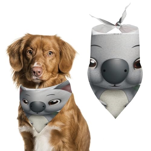 Hundehalstücher mit Cartoon-Koala-Motiv, niedlich, weiche Baumwolle, waschbar, für den täglichen Sommer, langlebig, dreieckig, wendbar, geeignet für kleine, mittelgroße und große Hunde und Katzen Hundehalstücher mit Cartoon-Koala-Motiv, niedlich, weiche Baumwolle, waschbar, für den täglichen Sommer, langlebig, dreieckig, wendbar, geeignet für kleine, mittelgroße und große Hunde und Katzen von ERSTSNCK