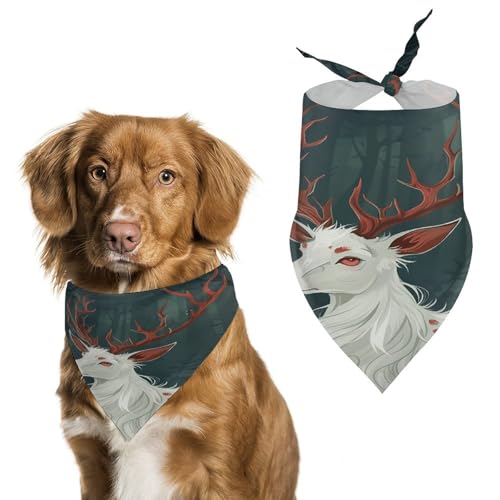 Hundehalstücher mit Fell und roten Ohren, niedlich, weiche Baumwolle, waschbar, für den täglichen Sommer, langlebig, dreieckig, wendbar, geeignet für kleine, mittelgroße und große Hunde und Katzen Hundehalstücher mit Fell und roten Ohren, niedlich, weiche Baumwolle, waschbar, für den täglichen Sommer, langlebig, dreieckig, wendbar, geeignet für kleine, mittelgroße und große Hunde und Katzen von ERSTSNCK