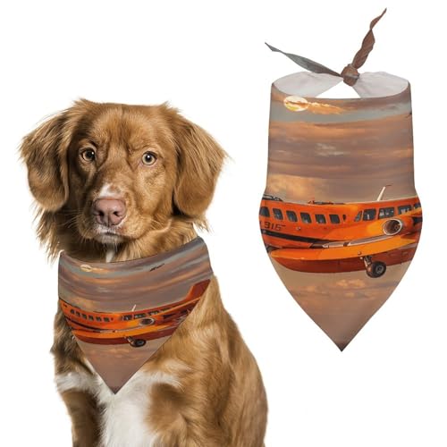 Hundehalstücher mit Tageslicht, weich, Baumwolle, waschbar, für den täglichen Sommer, langlebig, dreieckig, wendbar, geeignet für kleine, mittelgroße und große Hunde und Katzen, Orange Hundehalstücher mit Tageslicht, weich, Baumwolle, waschbar, für den täglichen Sommer, langlebig, dreieckig, wendbar, geeignet für kleine, mittelgroße und große Hunde und Katzen, Orange von ERSTSNCK