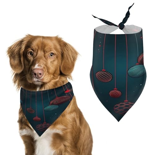 Hundehalstücher mit Weihnachtsdekorationsmuster, niedlich, weiche Baumwolle, waschbar, für den täglichen Sommer, langlebig, dreieckig, wendbar, geeignet für kleine, mittelgroße und große Hunde und Hundehalstücher mit Weihnachtsdekorationsmuster, niedlich, weiche Baumwolle, waschbar, für den täglichen Sommer, langlebig, dreieckig, wendbar, geeignet für kleine, mittelgroße und große Hunde und von ERSTSNCK
