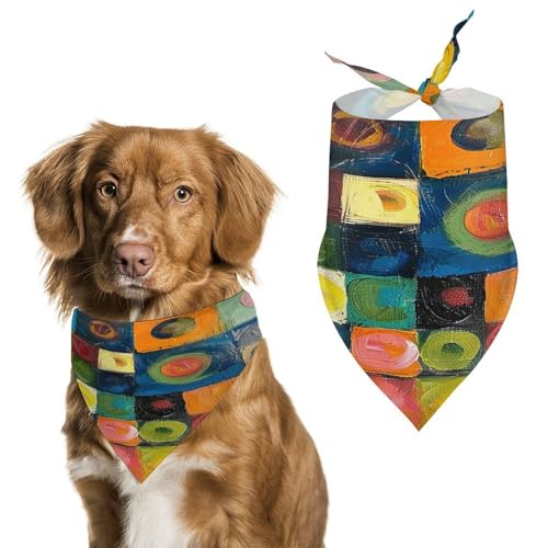 Hundehalstücher mit buntem Stil, niedlich, weiche Baumwolle, waschbar, für den täglichen Sommer, langlebig, dreieckig, wendbar, geeignet für kleine, mittelgroße und große Hunde und Katzen Hundehalstücher mit buntem Stil, niedlich, weiche Baumwolle, waschbar, für den täglichen Sommer, langlebig, dreieckig, wendbar, geeignet für kleine, mittelgroße und große Hunde und Katzen von ERSTSNCK