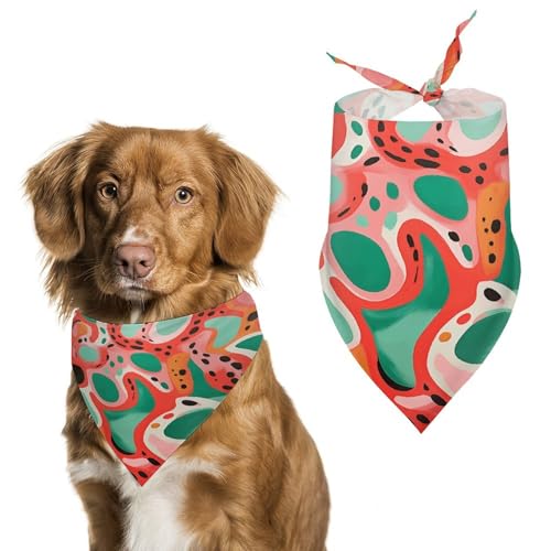 Hundehalstücher mit rotem und grünem Muster, niedlich, weiche Baumwolle, waschbar, für den täglichen Sommer, langlebig, dreieckig, wendbar, geeignet für kleine, mittelgroße und große Hunde und Katzen Hundehalstücher mit rotem und grünem Muster, niedlich, weiche Baumwolle, waschbar, für den täglichen Sommer, langlebig, dreieckig, wendbar, geeignet für kleine, mittelgroße und große Hunde und Katzen von ERSTSNCK