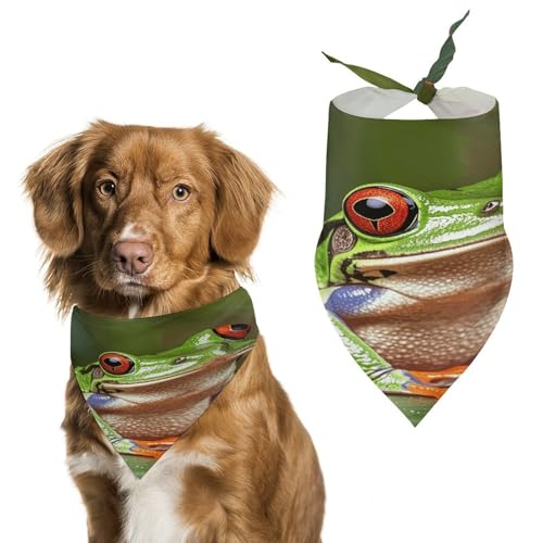 Hundehalstücher mit roten Augen, niedlich, weiche Baumwolle, waschbar, für den täglichen Sommer, langlebig, dreieckig, wendbar, geeignet für kleine, mittelgroße und große Hunde und Katzen Hundehalstücher mit roten Augen, niedlich, weiche Baumwolle, waschbar, für den täglichen Sommer, langlebig, dreieckig, wendbar, geeignet für kleine, mittelgroße und große Hunde und Katzen von ERSTSNCK