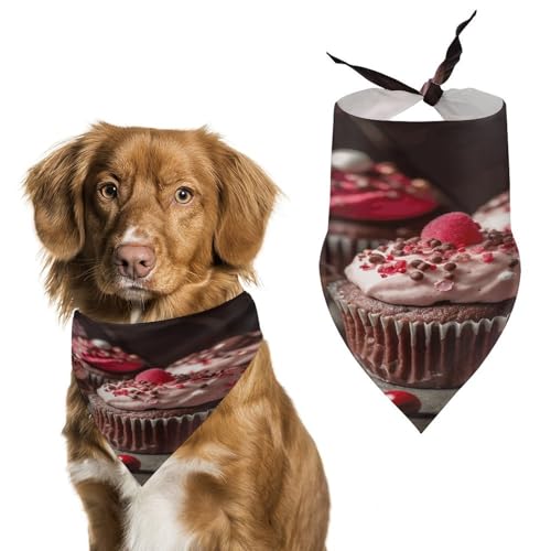 Hundehalstücher zum Valentinstag, niedlich, weiche Baumwolle, waschbar, für den täglichen Sommer, langlebig, dreieckig, wendbar, geeignet für kleine, mittelgroße und große Hunde und Katzen Hundehalstücher zum Valentinstag, niedlich, weiche Baumwolle, waschbar, für den täglichen Sommer, langlebig, dreieckig, wendbar, geeignet für kleine, mittelgroße und große Hunde und Katzen von ERSTSNCK