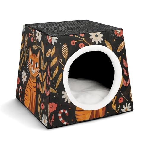 Katzenhütte im Kunststil, bequemes Nest für Haustiere, Weltraumkapsel, warm, weich, für den Innenbereich, Haustierhaus für Innenkatzen, kleine Hunde und mittelgroße Tiere Katzenhütte im Kunststil, bequemes Nest für Haustiere, Weltraumkapsel, warm, weich, für den Innenbereich, Haustierhaus für Innenkatzen, kleine Hunde und mittelgroße Tiere von ERSTSNCK