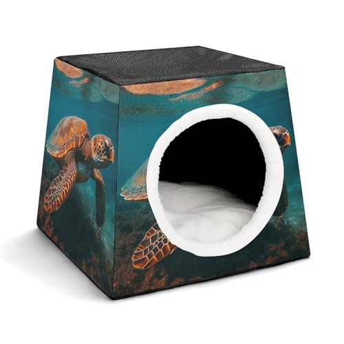 Meeresschildkröte, schwimmende Haustierhütte, bequemes Nest für Haustiere, Weltraumkapsel, warm, weich, für den Innenbereich, Haustierhaus für Innenkatzen, kleine Hunde und mittelgroße Tiere Meeresschildkröte, schwimmende Haustierhütte, bequemes Nest für Haustiere, Weltraumkapsel, warm, weich, für den Innenbereich, Haustierhaus für Innenkatzen, kleine Hunde und mittelgroße Tiere von ERSTSNCK