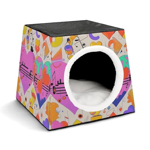 Musiksymbole Liebe Haustierhütte Komfortables Nest für Haustiere Weltraumkapsel Warm Weich Indoor Pet Shelter Space Pet House für Indoor Katzen Kleine Hunde und Mittlere Tiere Musiksymbole Liebe Haustierhütte Komfortables Nest für Haustiere Weltraumkapsel Warm Weich Indoor Pet Shelter Space Pet House für Indoor Katzen Kleine Hunde und Mittlere Tiere von ERSTSNCK