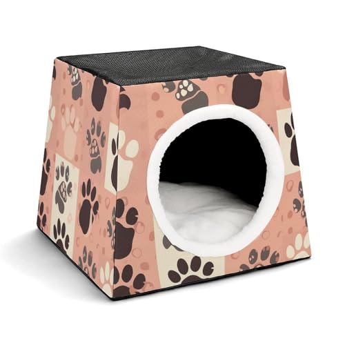 Niedliche Katzenpfoten-Haustierhütte, bequemes Nest für Haustiere, Weltraumkapsel, warm, weich, für den Innenbereich, Haustierhaus für Innenkatzen, kleine Hunde und mittelgroße Tiere Niedliche Katzenpfoten-Haustierhütte, bequemes Nest für Haustiere, Weltraumkapsel, warm, weich, für den Innenbereich, Haustierhaus für Innenkatzen, kleine Hunde und mittelgroße Tiere von ERSTSNCK