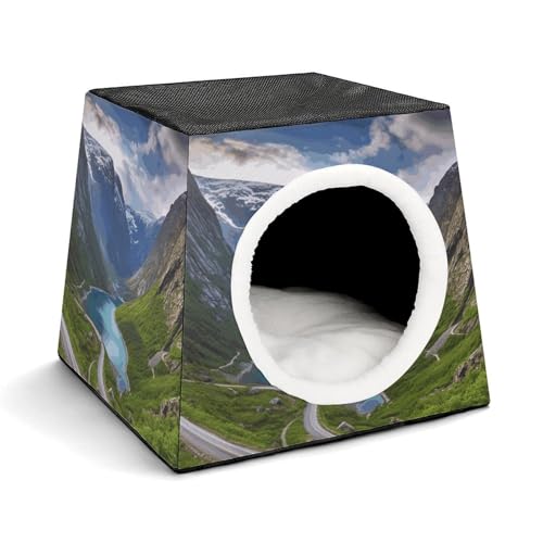 Norwegische Fjorde Haustierhütte, bequemes Nest für Haustiere, Weltraumkapsel, warm, weich, für den Innenbereich, Haustierhaus für Innenkatzen, kleine Hunde und mittelgroße Tiere Norwegische Fjorde Haustierhütte, bequemes Nest für Haustiere, Weltraumkapsel, warm, weich, für den Innenbereich, Haustierhaus für Innenkatzen, kleine Hunde und mittelgroße Tiere von ERSTSNCK