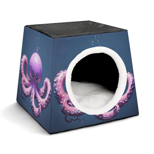 Octopus Lila Haustierhütte Komfortables Nest für Haustiere Weltraumkapsel Warm Weich Indoor Pet Shelter Space Pet House for Indoor Cats Small Dogs and Medium Animal Octopus Lila Haustierhütte Komfortables Nest für Haustiere Weltraumkapsel Warm Weich Indoor Pet Shelter Space Pet House for Indoor Cats Small Dogs and Medium Animal von ERSTSNCK