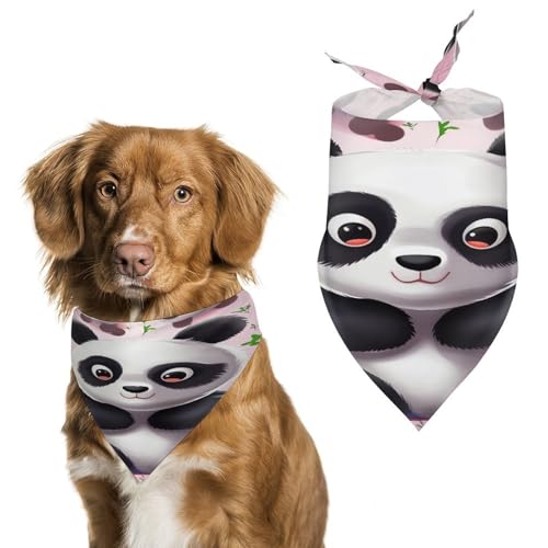 Panda Star Hundehalstücher, niedlich, weiche Baumwolle, waschbar, für den täglichen Sommer, langlebig, dreieckig, wendbar, geeignet für kleine, mittelgroße und große Hunde und Katzen Panda Star Hundehalstücher, niedlich, weiche Baumwolle, waschbar, für den täglichen Sommer, langlebig, dreieckig, wendbar, geeignet für kleine, mittelgroße und große Hunde und Katzen von ERSTSNCK