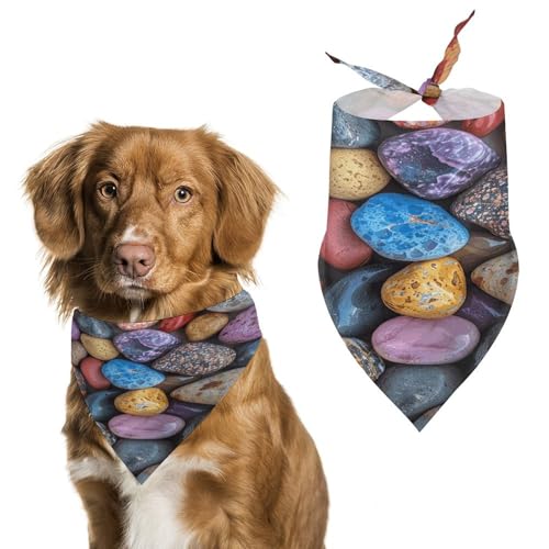 Pebbles and Rocks Hundehalstücher, niedlich, weiche Baumwolle, waschbar, für den täglichen Sommer, langlebig, dreieckig, wendbar, geeignet für kleine, mittelgroße und große Hunde und Katzen Pebbles and Rocks Hundehalstücher, niedlich, weiche Baumwolle, waschbar, für den täglichen Sommer, langlebig, dreieckig, wendbar, geeignet für kleine, mittelgroße und große Hunde und Katzen von ERSTSNCK