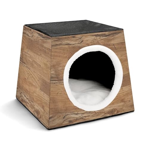 Retro-Haustierhütte aus rauer Eiche, bequemes Nest für Haustiere, Weltraumkapsel, warm, weich, für den Innenbereich, Haustierhaus für Innenkatzen, kleine Hunde und mittelgroße Tiere Retro-Haustierhütte aus rauer Eiche, bequemes Nest für Haustiere, Weltraumkapsel, warm, weich, für den Innenbereich, Haustierhaus für Innenkatzen, kleine Hunde und mittelgroße Tiere von ERSTSNCK