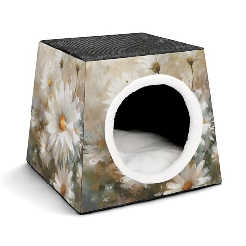 Stil Blume Haustier Hütte Komfortables Nest für Haustiere Weltraumkapsel Warm Weich Indoor Pet Shelter Space Pet House for Indoor Cats Small Dogs and Medium Animal Stil Blume Haustier Hütte Komfortables Nest für Haustiere Weltraumkapsel Warm Weich Indoor Pet Shelter Space Pet House for Indoor Cats Small Dogs and Medium Animal von ERSTSNCK
