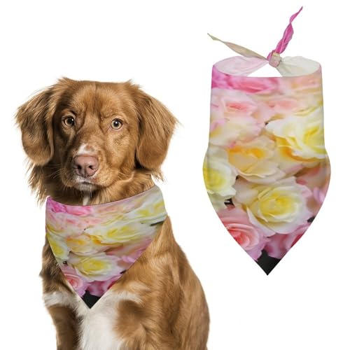 Sweety Rose Hundehalstücher, niedlich, weiche Baumwolle, waschbar, für den täglichen Sommer, langlebig, dreieckig, wendbar, geeignet für kleine, mittelgroße und große Hunde und Katzen Sweety Rose Hundehalstücher, niedlich, weiche Baumwolle, waschbar, für den täglichen Sommer, langlebig, dreieckig, wendbar, geeignet für kleine, mittelgroße und große Hunde und Katzen von ERSTSNCK