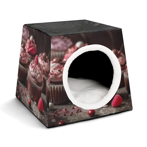 Valentinstag Cupcakes Haustierhütte Komfortables Nest für Haustiere Weltraumkapsel Warm Weich Indoor Pet Shelter Space Pet House für Indoor Katzen Kleine Hunde und Mittlere Tiere Valentinstag Cupcakes Haustierhütte Komfortables Nest für Haustiere Weltraumkapsel Warm Weich Indoor Pet Shelter Space Pet House für Indoor Katzen Kleine Hunde und Mittlere Tiere von ERSTSNCK