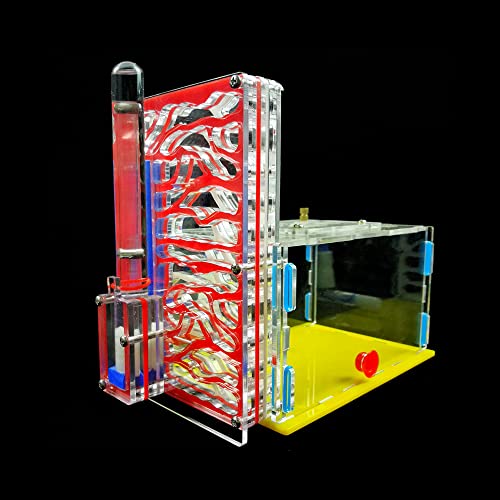 ERYUE - Clear Plastic Container Gefüllt, Leicht zu Installieren Zur Beobachtung Im Schlafzimmer, in der Küche oder Im Wohnzimmer mit Wassereinlass, (Rot) von ERYUE