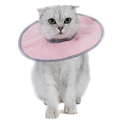 ERYUE Kegelhalsband für Katzen, stoppt das Lecken, verstellbares, Geripptes Nacken-Erholungshalsband ERYUE Kegelhalsband für Katzen, stoppt das Lecken, verstellbares, Geripptes Nacken-Erholungshalsband von ERYUE