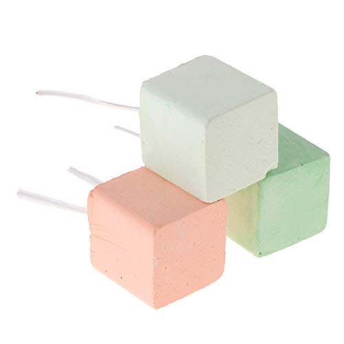 ERYUXWE Pet Teeth Grinding Stone Cube Block For Chinchillas Mineral Stone Chew Toy For Small Pet Animal von ERYUXWE