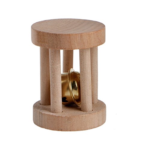 ERYUXWE Praktischer Hamsterroller aus Holz, Spielzeug für Chinchillas, kleine Haustiere, Kauzähne, Auto ERYUXWE Praktischer Hamsterroller aus Holz, Spielzeug für Chinchillas, kleine Haustiere, Kauzähne, Auto von ERYUXWE
