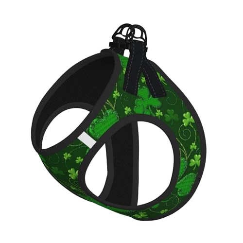 Background St. Patrick's Day Hundegeschirr mit Glitzerdruck, reflektierend, verstellbar, ausbruchsicher, mit weichem, atmungsaktivem Netzgewebe, für kleine Haustiere und Kätzchen, Welpen Background St. Patrick's Day Hundegeschirr mit Glitzerdruck, reflektierend, verstellbar, ausbruchsicher, mit weichem, atmungsaktivem Netzgewebe, für kleine Haustiere und Kätzchen, Welpen von ERhoug