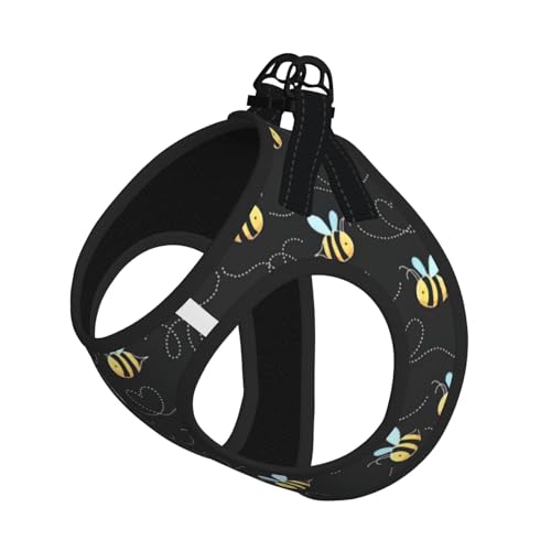 Bee Flying Print Harness Leash Set For Cat Dog, Reflective Adjustable Escape-Proof Vest Lead With Soft Breathable Mesh For Small Pets And Kitten Puppy Bee Flying Print Harness Leash Set For Cat Dog, Reflective Adjustable Escape-Proof Vest Lead With Soft Breathable Mesh For Small Pets And Kitten Puppy von ERhoug