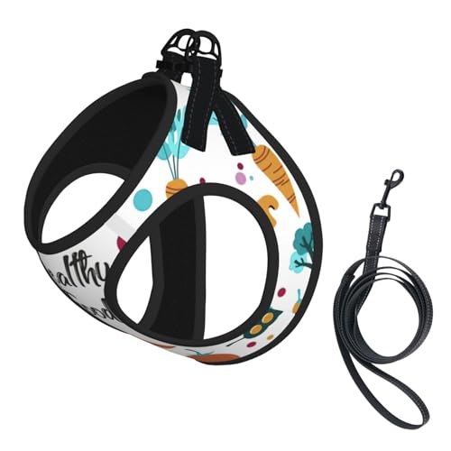 Gesundes Lebensmittel-Druckgeschirr-Set für Katzen und Hunde, reflektierend, verstellbar, ausbruchsicher, mit weichem, atmungsaktivem Netzgewebe, für kleine Haustiere und Kätzchen, Welpen Gesundes Lebensmittel-Druckgeschirr-Set für Katzen und Hunde, reflektierend, verstellbar, ausbruchsicher, mit weichem, atmungsaktivem Netzgewebe, für kleine Haustiere und Kätzchen, Welpen von ERhoug