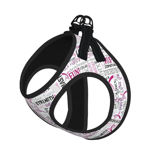 Gymnastikgeschirr-Set für Katzen und Hunde, reflektierend, verstellbar, ausbruchsicher, mit weichem, atmungsaktivem Netzgewebe, für kleine Haustiere und Kätzchen, Welpen, Rosa von ERhoug