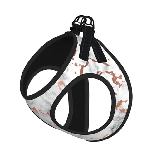 Hundegeschirr mit Marmorstruktur, Kupferspritzer-Druck, reflektierend, verstellbar, ausbruchsicher, mit weichem, atmungsaktivem Netzgewebe, für kleine Haustiere und Kätzchen, Welpen Hundegeschirr mit Marmorstruktur, Kupferspritzer-Druck, reflektierend, verstellbar, ausbruchsicher, mit weichem, atmungsaktivem Netzgewebe, für kleine Haustiere und Kätzchen, Welpen von ERhoug
