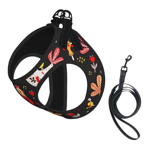 Hundegeschirr mit niedlichem Hahn-Aufdruck, für Katzen und Hunde, reflektierend, verstellbar, ausbruchsicher, mit weichem, atmungsaktivem Netzgewebe, für kleine Haustiere und Kätzchen, Welpen Hundegeschirr mit niedlichem Hahn-Aufdruck, für Katzen und Hunde, reflektierend, verstellbar, ausbruchsicher, mit weichem, atmungsaktivem Netzgewebe, für kleine Haustiere und Kätzchen, Welpen von ERhoug