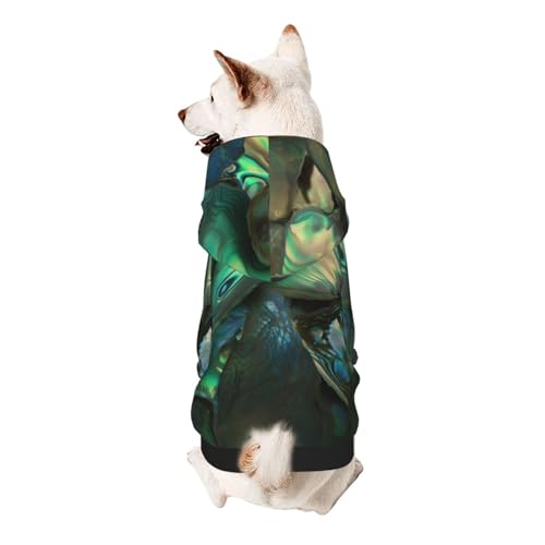 Abalone Nacre Kapuzenpullover für kleine Haustiere, weich und atmungsaktiv, fusselt nicht leicht von ESASAM