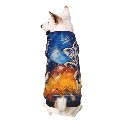 American Football Galaxy Space Play Kapuzenpullover für kleine Haustiere, weich und atmungsaktiv, fusselt nicht leicht American Football Galaxy Space Play Kapuzenpullover für kleine Haustiere, weich und atmungsaktiv, fusselt nicht leicht von ESASAM