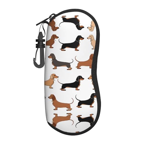 Dackel Weiner Haustier-Brillentasche für Hunde, ultraleicht, praktisch, weich, vertikales Design, schützt Ihre Brille Dackel Weiner Haustier-Brillentasche für Hunde, ultraleicht, praktisch, weich, vertikales Design, schützt Ihre Brille von ESASAM
