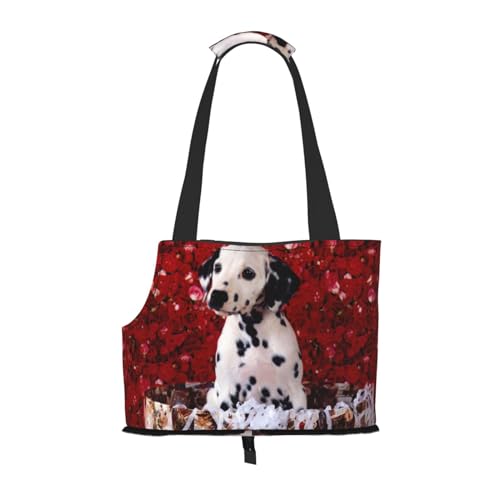 Dalmatiner-Welpe tragbare faltbare Haustier-Schultertasche, Reisebegleiter von kleinen Cutes Dalmatiner-Welpe tragbare faltbare Haustier-Schultertasche, Reisebegleiter von kleinen Cutes von ESASAM