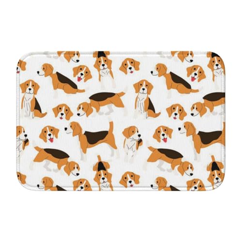 ESASAM Hunde-Saummatte, 40 x 60 cm, mit Kristallsamt-Einfassung, stilvolle und vielseitige Indoor-/Outdoor-Matte, Eingangsmatte, Küchenmatte, Badezimmermatte, dekorative Matte ESASAM Hunde-Saummatte, 40 x 60 cm, mit Kristallsamt-Einfassung, stilvolle und vielseitige Indoor-/Outdoor-Matte, Eingangsmatte, Küchenmatte, Badezimmermatte, dekorative Matte von ESASAM