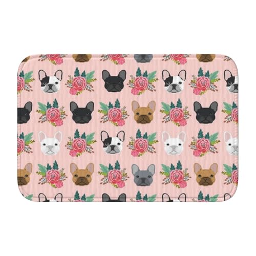 ESASAM Hunde-Saummatte, 40 x 60 cm, mit Kristallsamt-Einfassung, stilvolle und vielseitige Indoor-/Outdoor-Matte, Eingangsmatte, Küchenmatte, Badezimmermatte, dekorative Matte ESASAM Hunde-Saummatte, 40 x 60 cm, mit Kristallsamt-Einfassung, stilvolle und vielseitige Indoor-/Outdoor-Matte, Eingangsmatte, Küchenmatte, Badezimmermatte, dekorative Matte von ESASAM