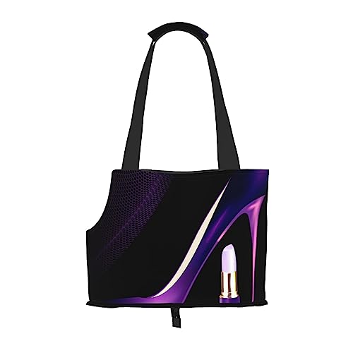 Elegante lila High Heels Haustier-Tragetasche – kompakt und bequem, tragbare Haustier-Tragetasche für Reisen – von Fluggesellschaften zugelassene Haustier-Tragetasche für den Außenbereich und faltbare Elegante lila High Heels Haustier-Tragetasche – kompakt und bequem, tragbare Haustier-Tragetasche für Reisen – von Fluggesellschaften zugelassene Haustier-Tragetasche für den Außenbereich und faltbare von ESASAM