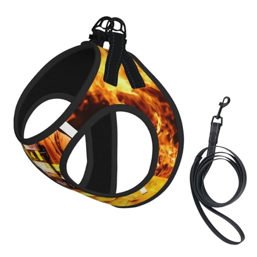 Feuerwehrmann Feuerwehrmann Flamme kompakte Haustier-Strapsweste, das perfekte kleine Haustier für einen bequemen Spaziergang Feuerwehrmann Feuerwehrmann Flamme kompakte Haustier-Strapsweste, das perfekte kleine Haustier für einen bequemen Spaziergang von ESASAM